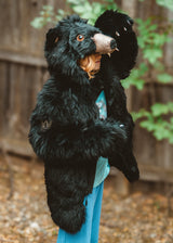 KIDS' BLACK BEAR COAT