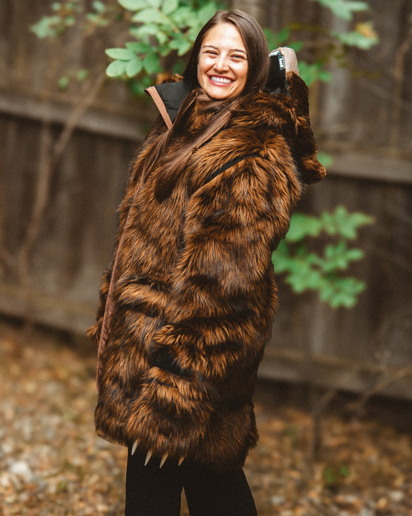 The Wildcoat Grizzly Parka v6, side shot with hood off