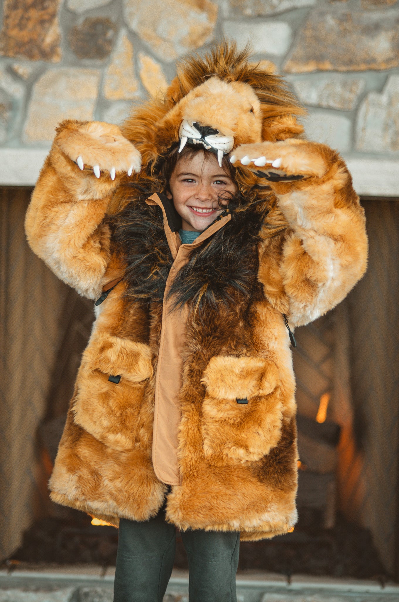 KIDS' LION COAT