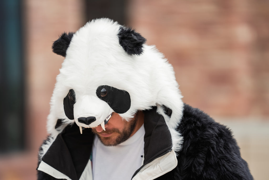 Panda fur outlet jacket