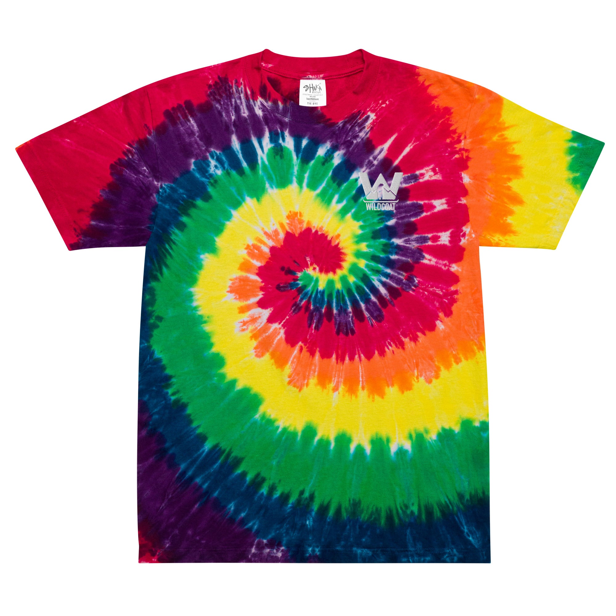 Embroidered Oversized Tie-dye T-shirt