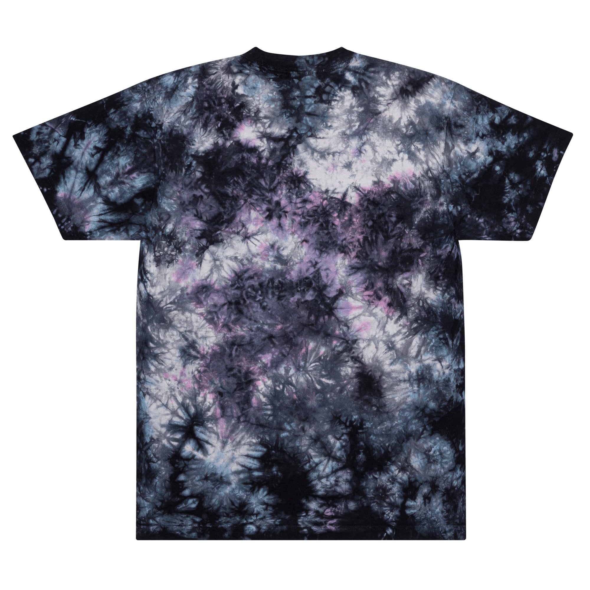 Embroidered Oversized Tie-dye T-shirt