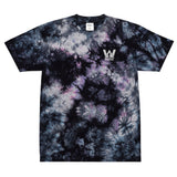 T-shirt oversize tie-dye brodé