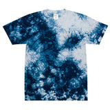 T-shirt oversize tie-dye brodé