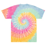 Embroidered Oversized Tie-dye T-shirt